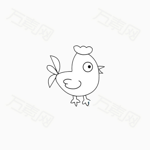 简笔画小鸡图片免费下载_卡通手绘_万素网