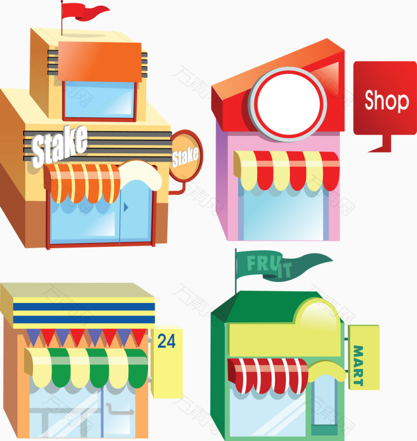 矢量全营业便利店