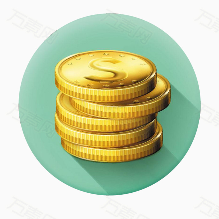 金币png图标素材
