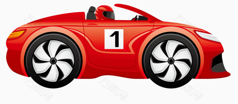 赛车卡通图片