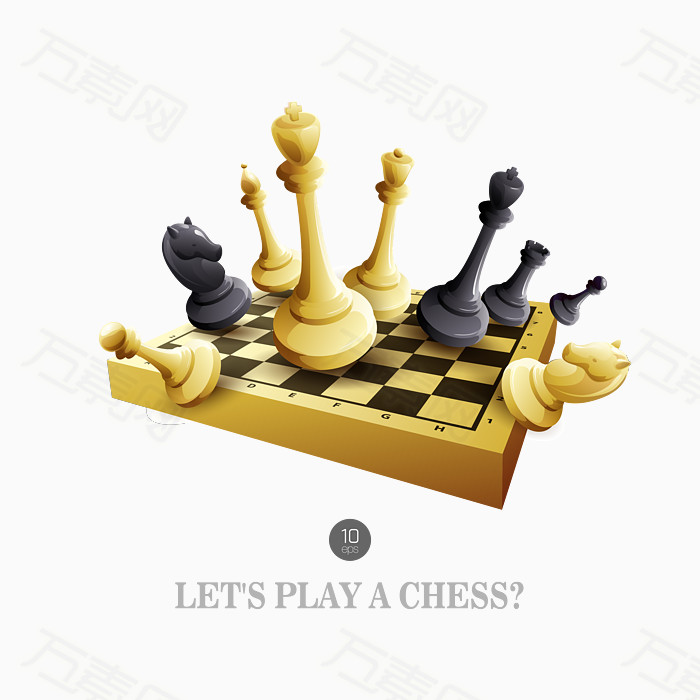 万素网提供国际象棋矢量素材png设计素材,背景素材