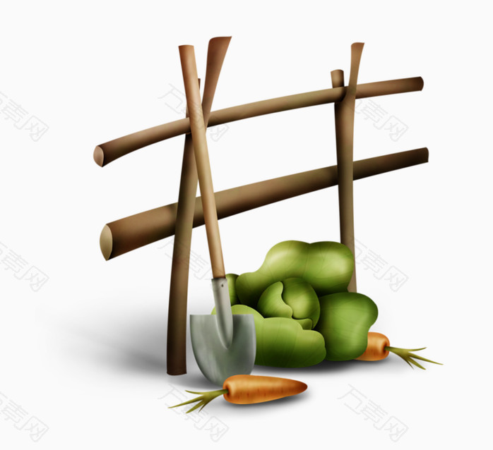 卡通木头架子栅栏
