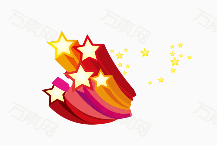 卡通五角星效果