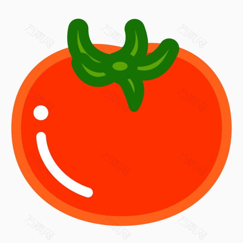 卡通手绘水果番茄
