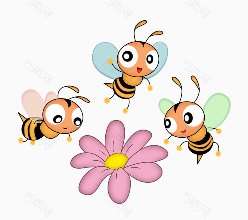小蜜蜂  图片素材详细参数: 编号3969955 分类装饰元素 颜色模式rgb