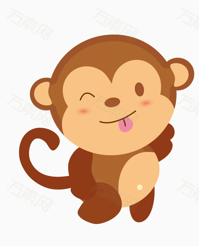 卡通猴子 卡通小猴子 猴子 小猴子 手绘猴子 卡通动物 动物 可爱