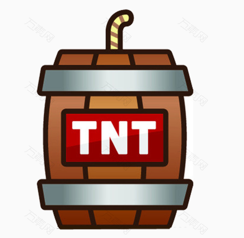 tnt炸弹炸药桶_卡通手绘_1024*999px_编号3812416_png