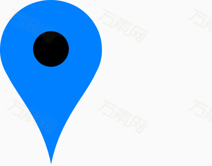 蓝色的地点坐标免费下载_装饰元素_1280像素_编号2801005_png格式