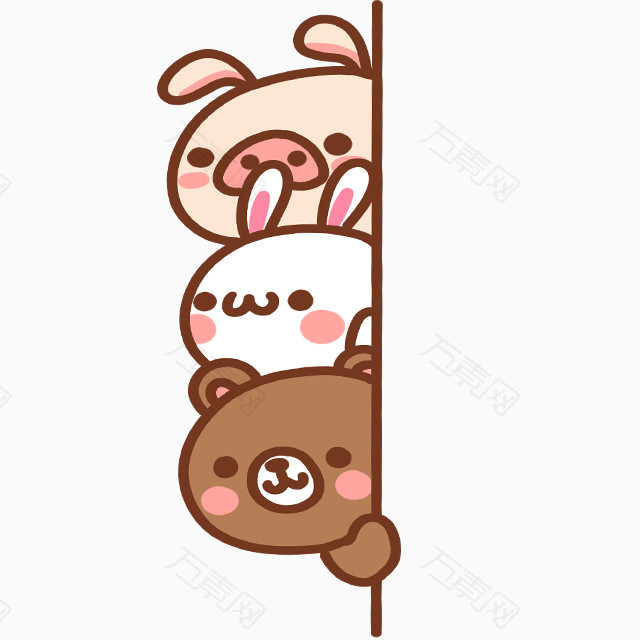 卡通漂浮