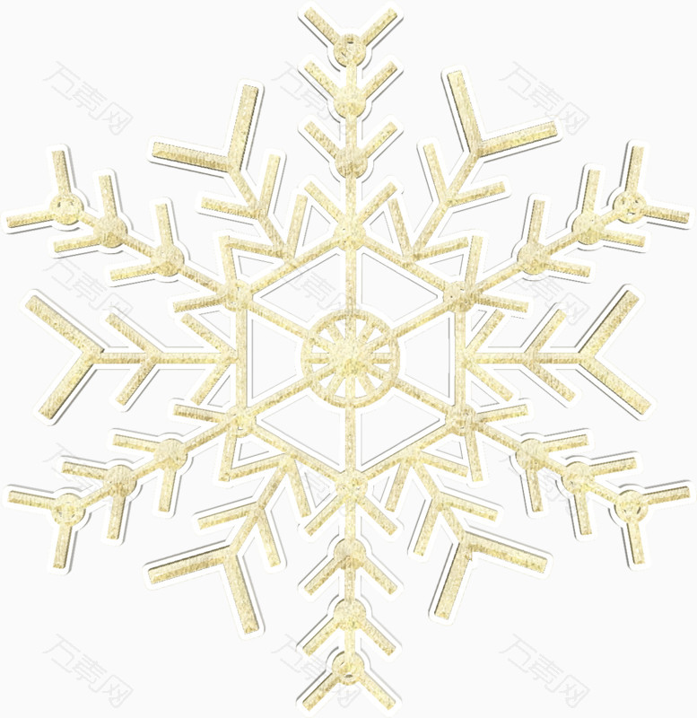 手绘雪花