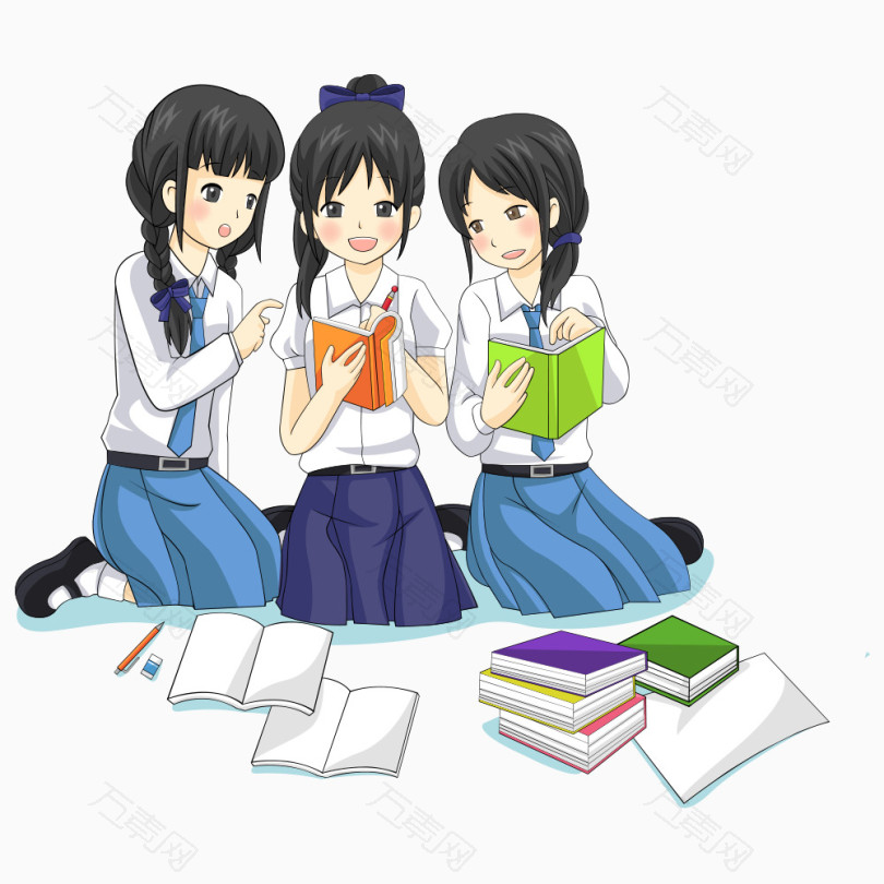 看书的女孩