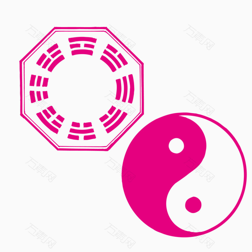 宗教道教八卦矢量素材_装饰元素_2083*2083px_编号