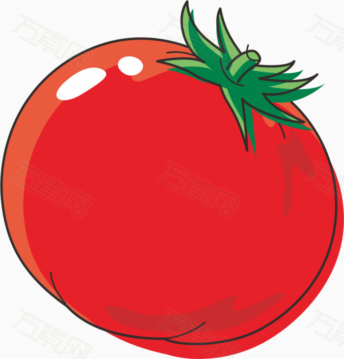 西红柿素材图片免费下载_卡通手绘_万素网