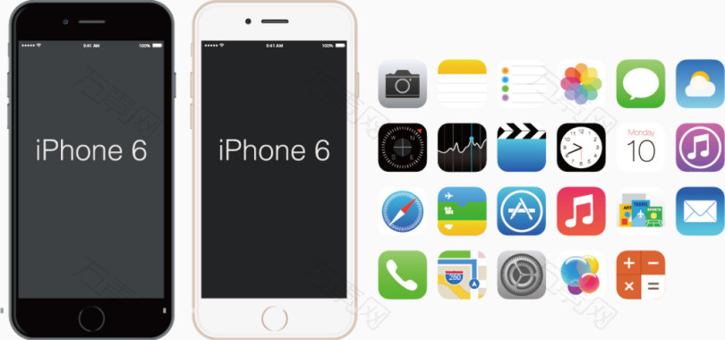 iphone照片格式,iphone照片格式转换 万素网 免抠元素 装饰元素 iphone手机矢量素材 图片素材详细参数