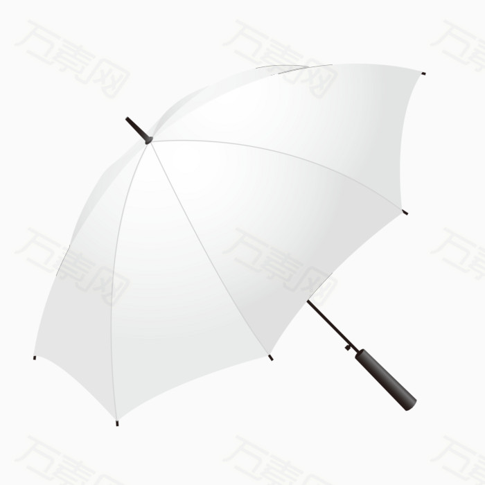 万素网 素材分类 白色打开雨伞图像