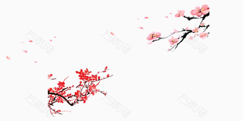 中国风梅花图案元素
