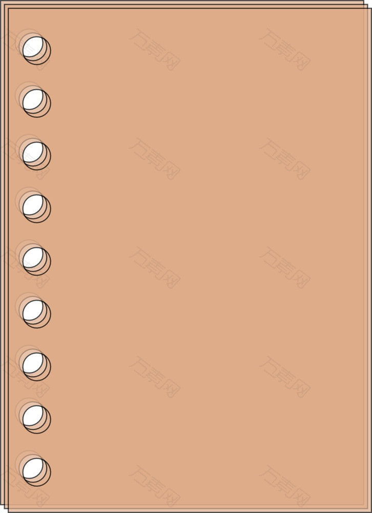 万素网 免抠元素 效果元素 粉色的圆圈笔记本纸设计图片  图片素材