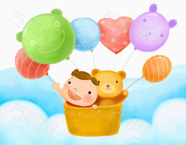 孩子坐在摇篮里图片免费下载_卡通手绘_万素网