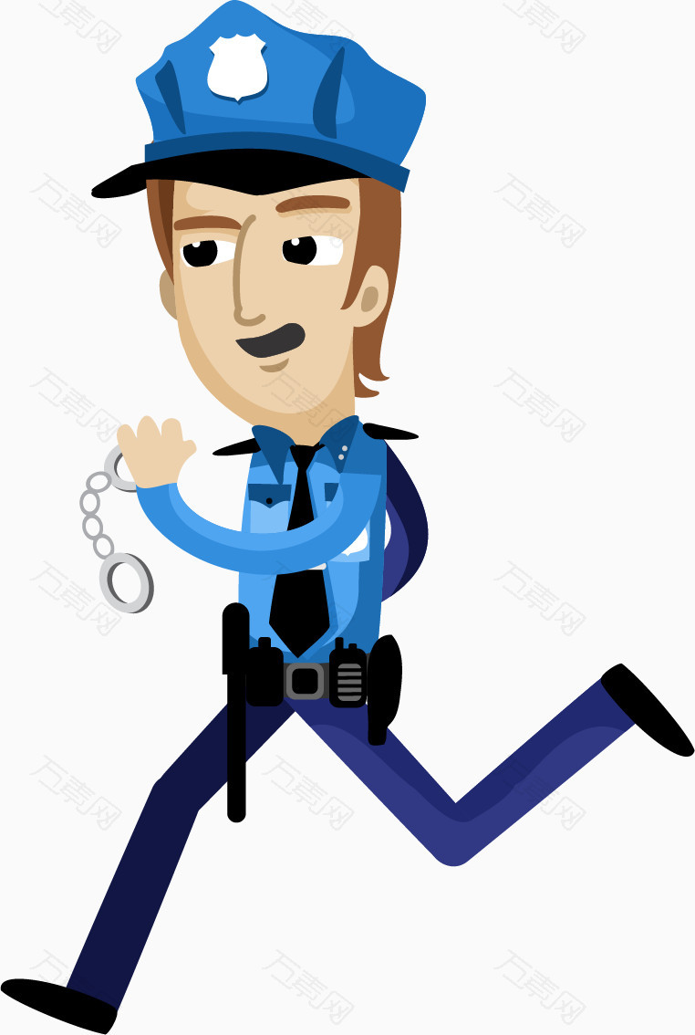 免抠元素 拿着手铐的警察图片素材详细参数: 编号160976 分类卡通手绘