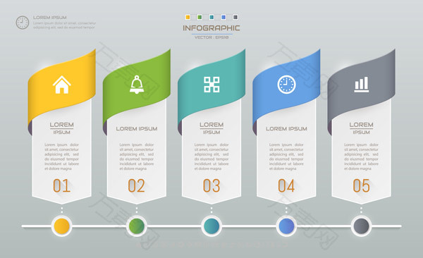 标签式信息图表