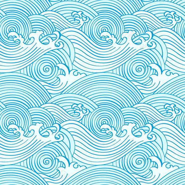 波浪纹理矢量背景