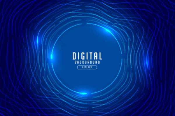 动感波纹矢量科技背景