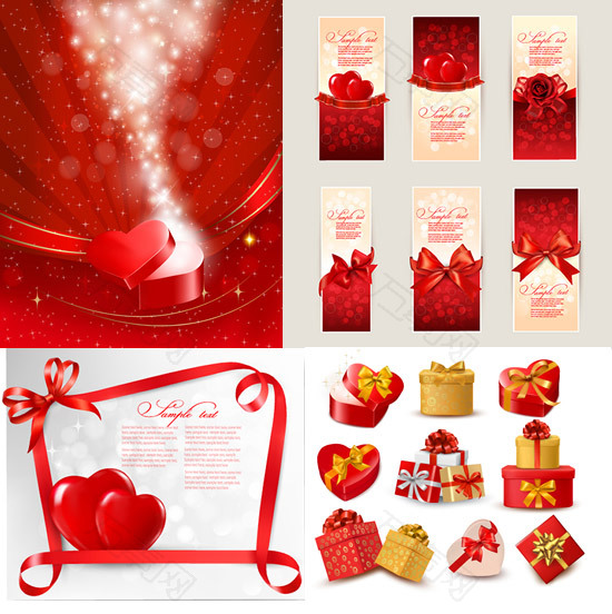 浪漫情人节元素