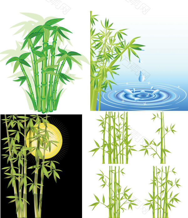 竹子矢量素材