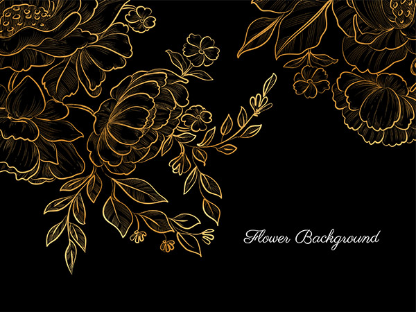 黑色花背景图片 黑色花背景设计素材 黑色花背景素材免费下载 万素网