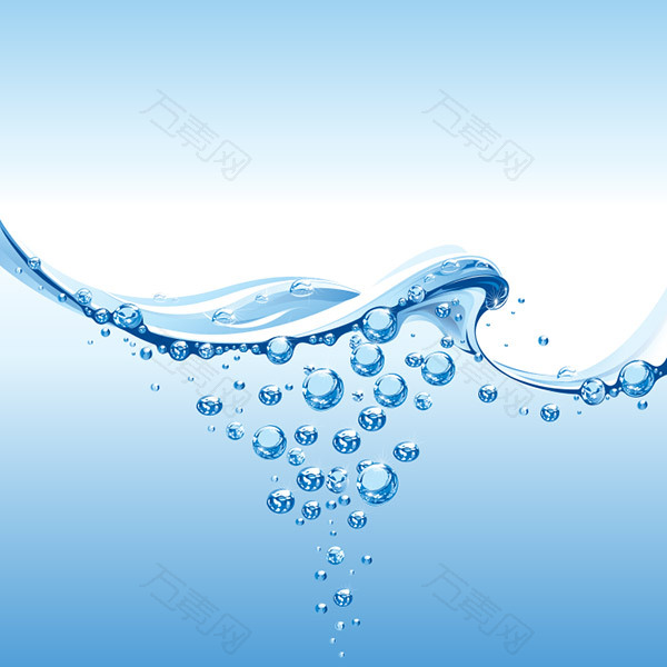 清新动感水背景
