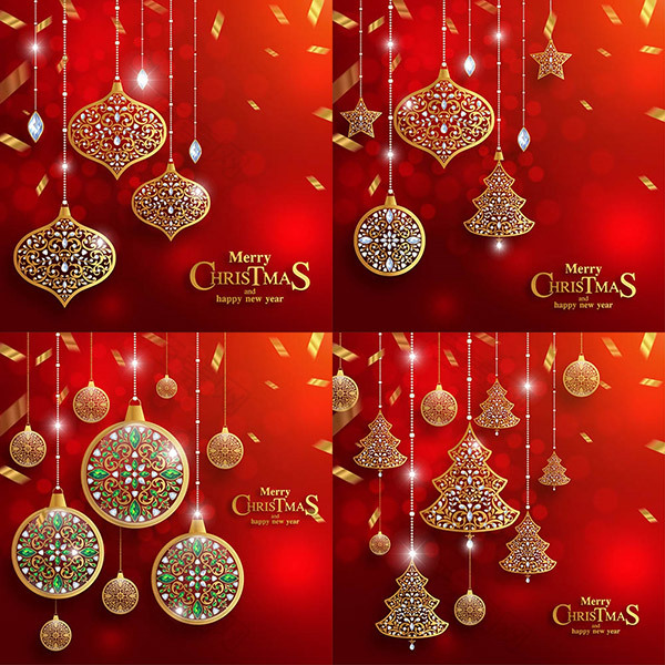 圣诞星光镶钻图案装饰