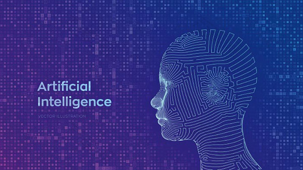 数字人脸矢量素材