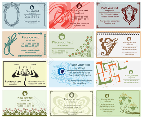 复古风名片设计