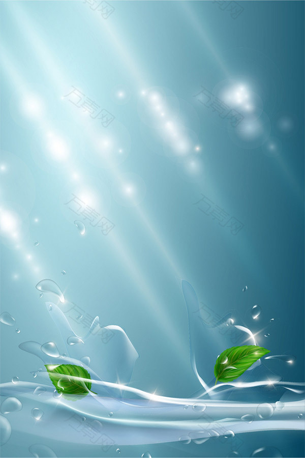 水花飞溅背景