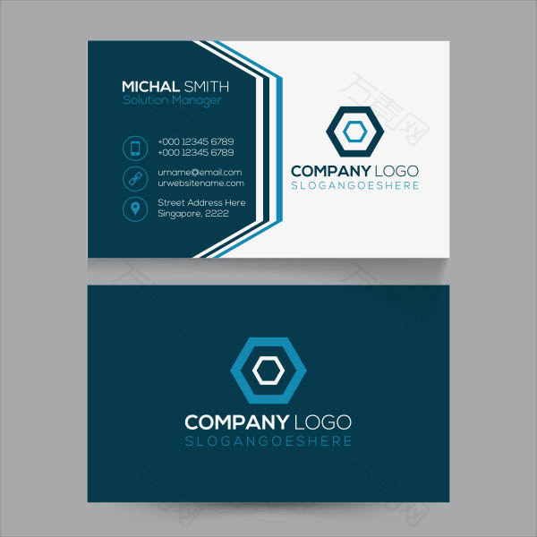 企业商务名片矢量