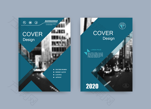 杂志画册封面矢量