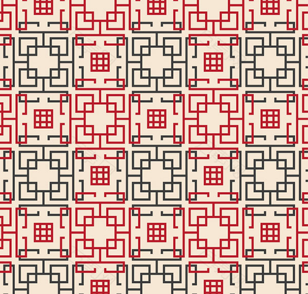 中国风无缝背景矢量