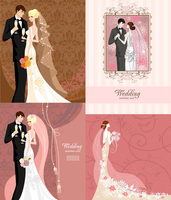 浪漫婚礼卡片