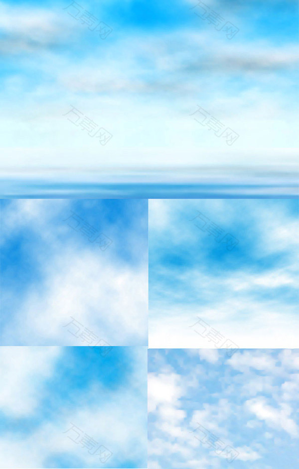 天空白云背景