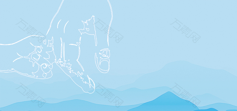 父亲节插画背景banner