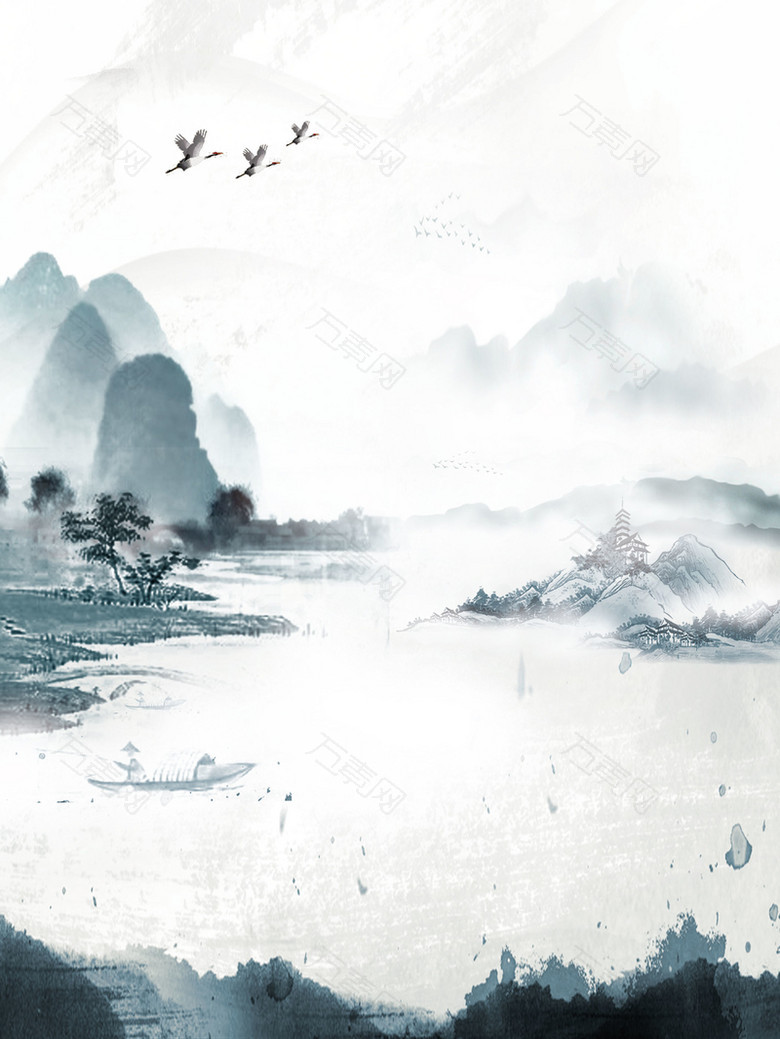 中国风水墨高清背景