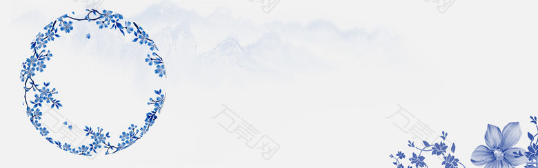 青花瓷新年电商淘宝banner