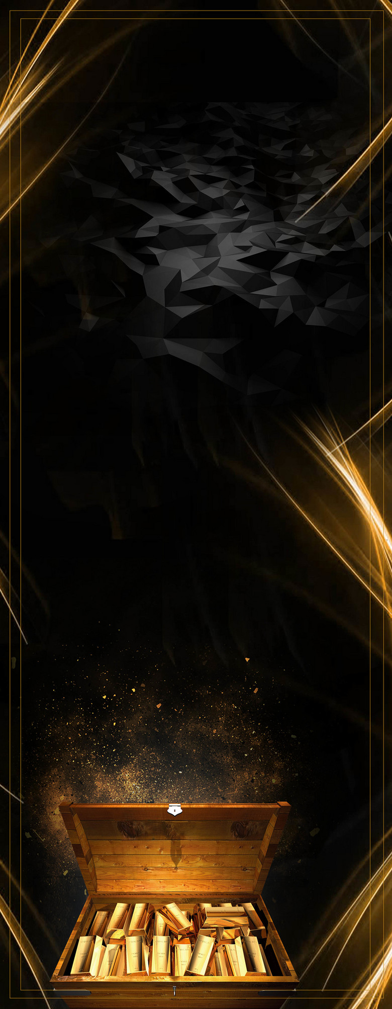 黑色商务投资理财招商背景