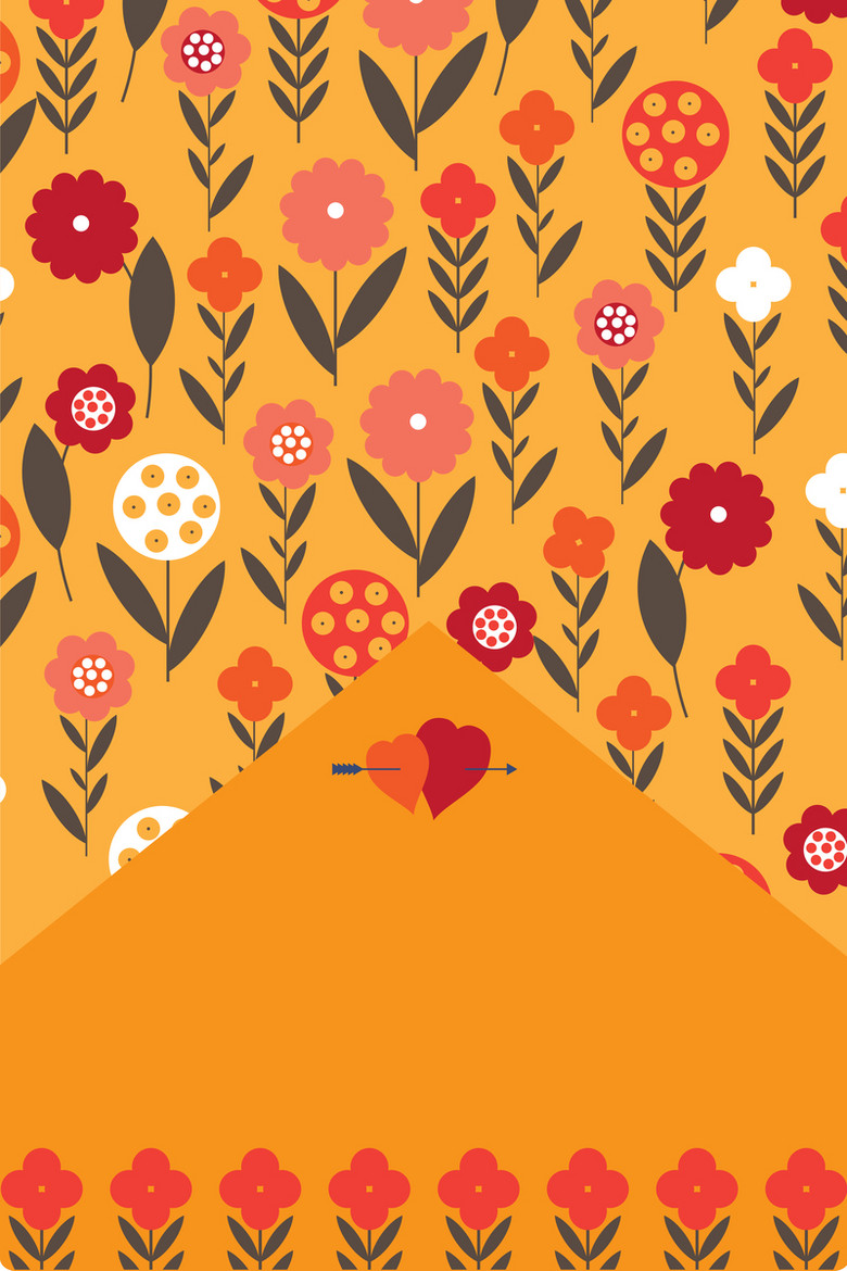 简约卡通花背景 素材 免费简约卡通花背景图片素材 简约卡通花背景素材大全 万素网