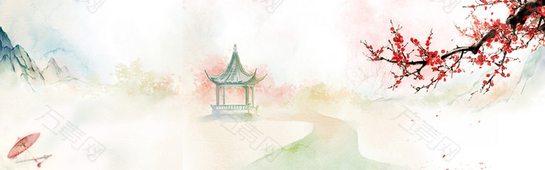 古风梅花中国风banner