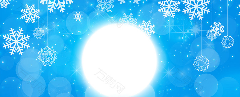圣诞节平安夜简约蓝色banner