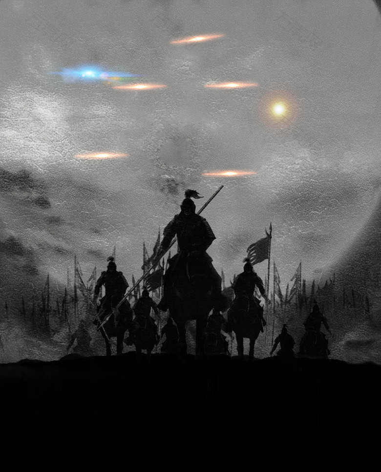 大气士兵突击灰黑色背景素材