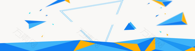 高端几何手机banner