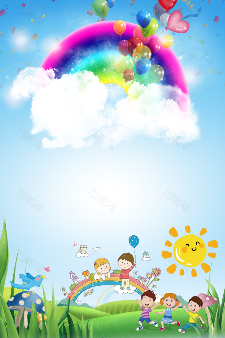 六一儿童节卡通海报