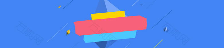 蓝色几何金融商务banner